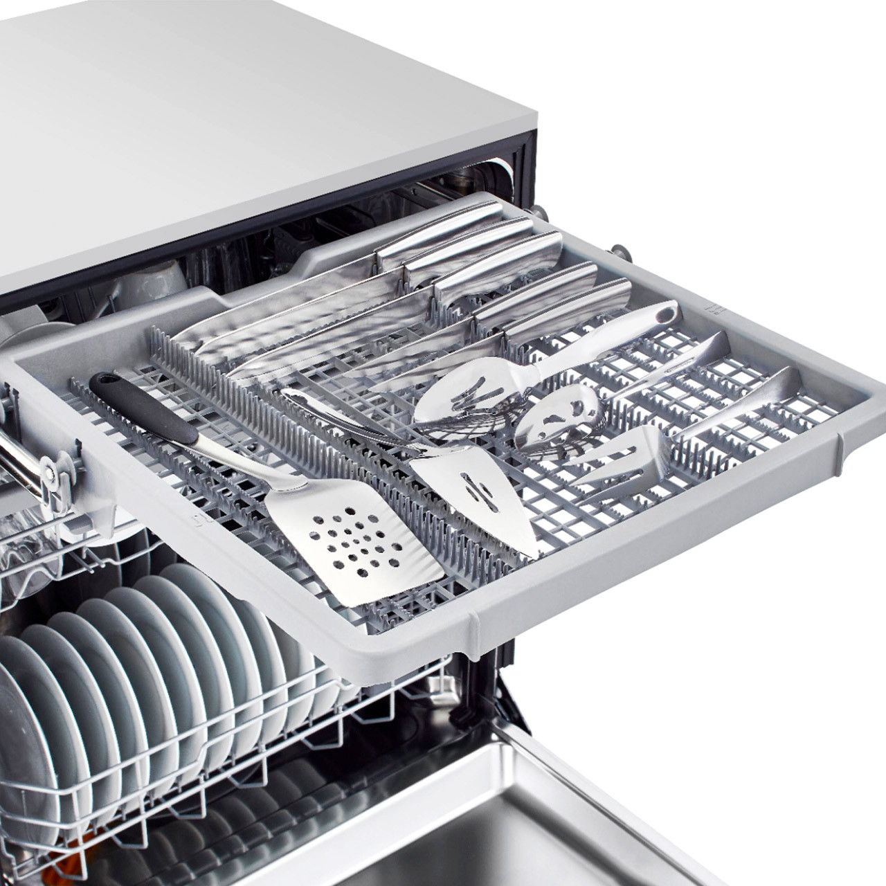 Front Control Built-In Tub Dishwasher with 3rd Rack - Black - top drawer Front Control Built-In Tub Dishwasher with 3rd Rack - Black - top drawer