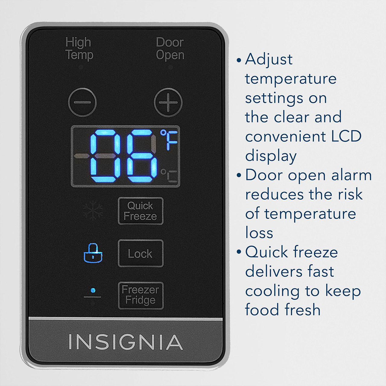 Insigna™ 13.8 Cu. Ft. Garage Ready Convertible Upright Freezer controls Insigna™ 13.8 Cu. Ft. Garage Ready Convertible Upright Freezer controls