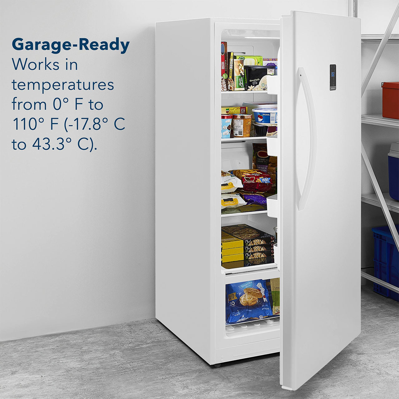 Insigna™ 13.8 Cu. Ft. Garage Ready Convertible Upright Freezer garage ready Insigna™ 13.8 Cu. Ft. Garage Ready Convertible Upright Freezer garage ready