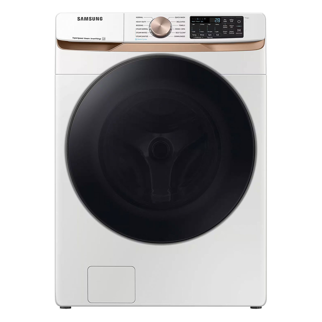 Samsung™ High-Efficiency Stackable Smart Front Load Washer with Steam and Super Speed Wash - Ivory Samsung™ High-Efficiency Stackable Smart Front Load Washer with Steam and Super Speed Wash - Ivory