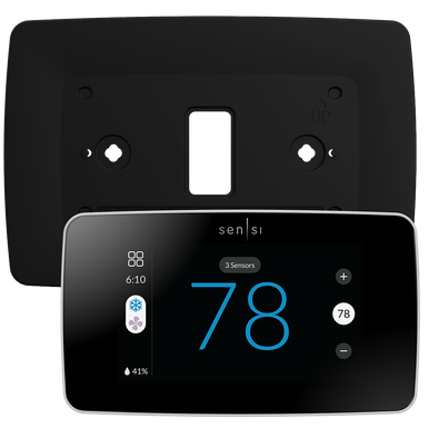 Sensi Touch 2 with Black Wall Plate