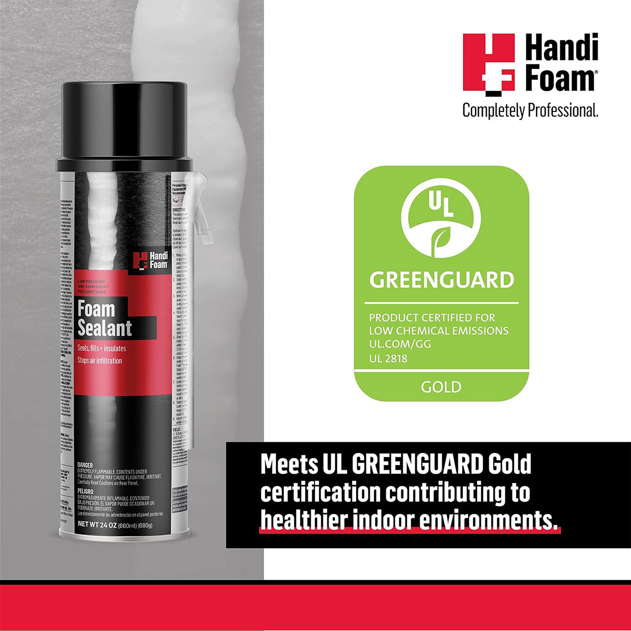 HandiFoam Sealant GREENGUARD Gold Certified