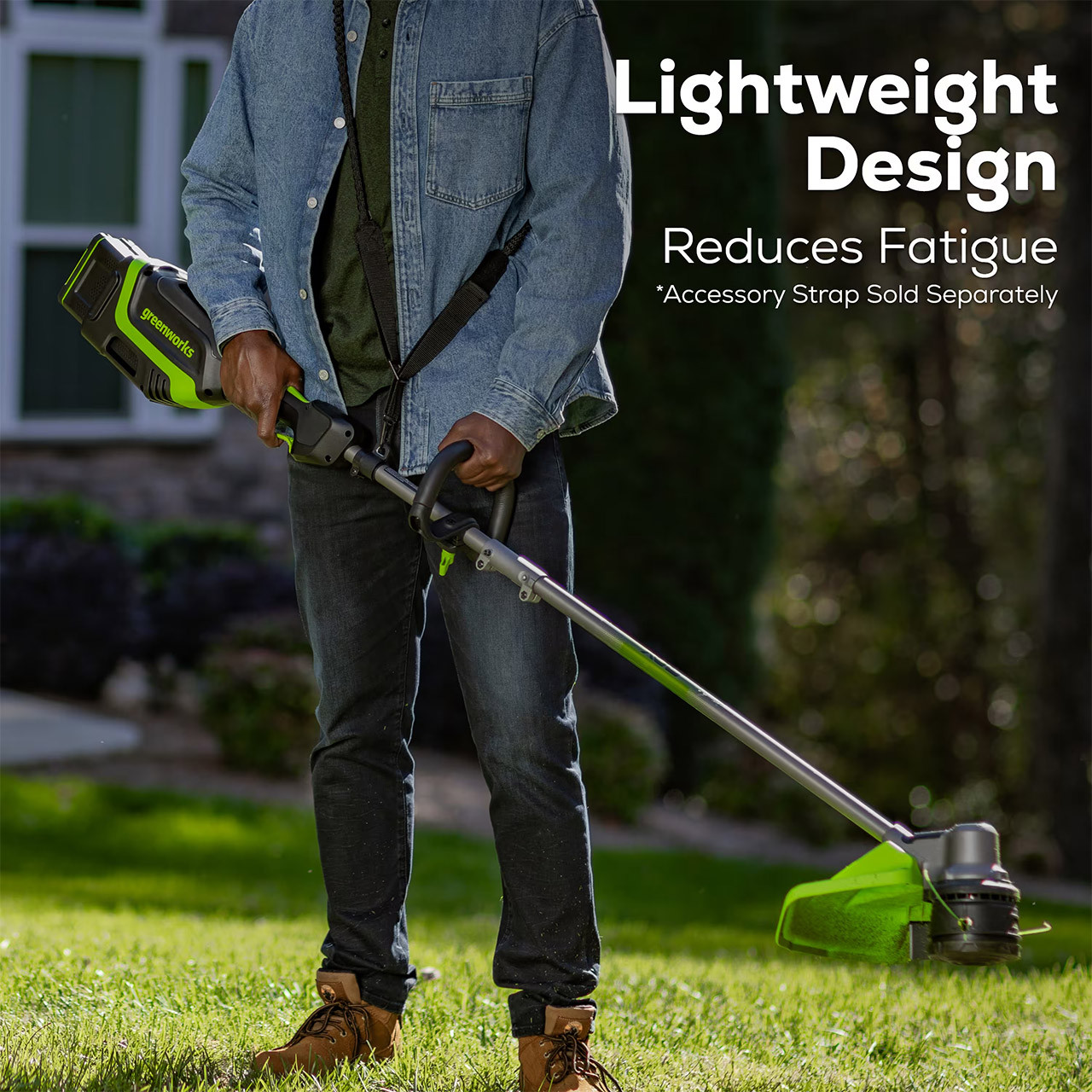 String Trimmer has light weight design