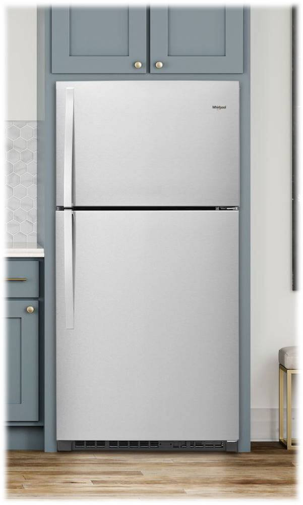 Whirlpool™ - 21.3 Cu. Ft. Top-Freezer Refrigerator in kitchen cutout