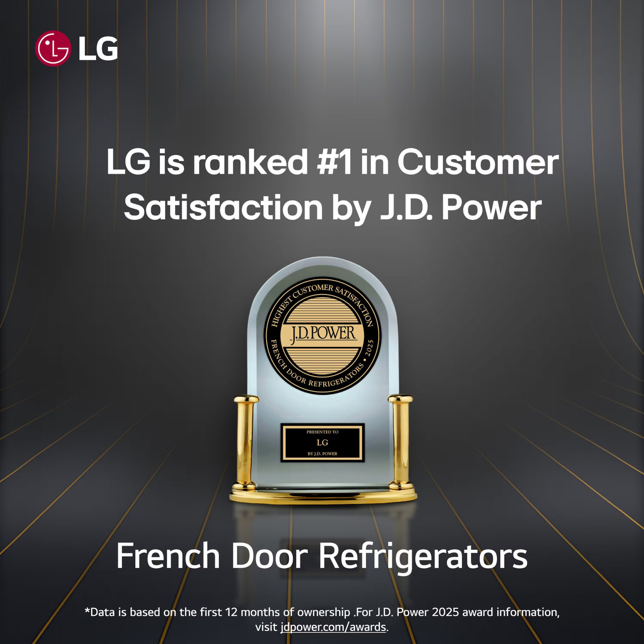 LG - 22.5 Cu. Ft. 4-Door French Door-in-Door Counter-Depth Smart Refrigerator with Craft Ice - Stainless Steel