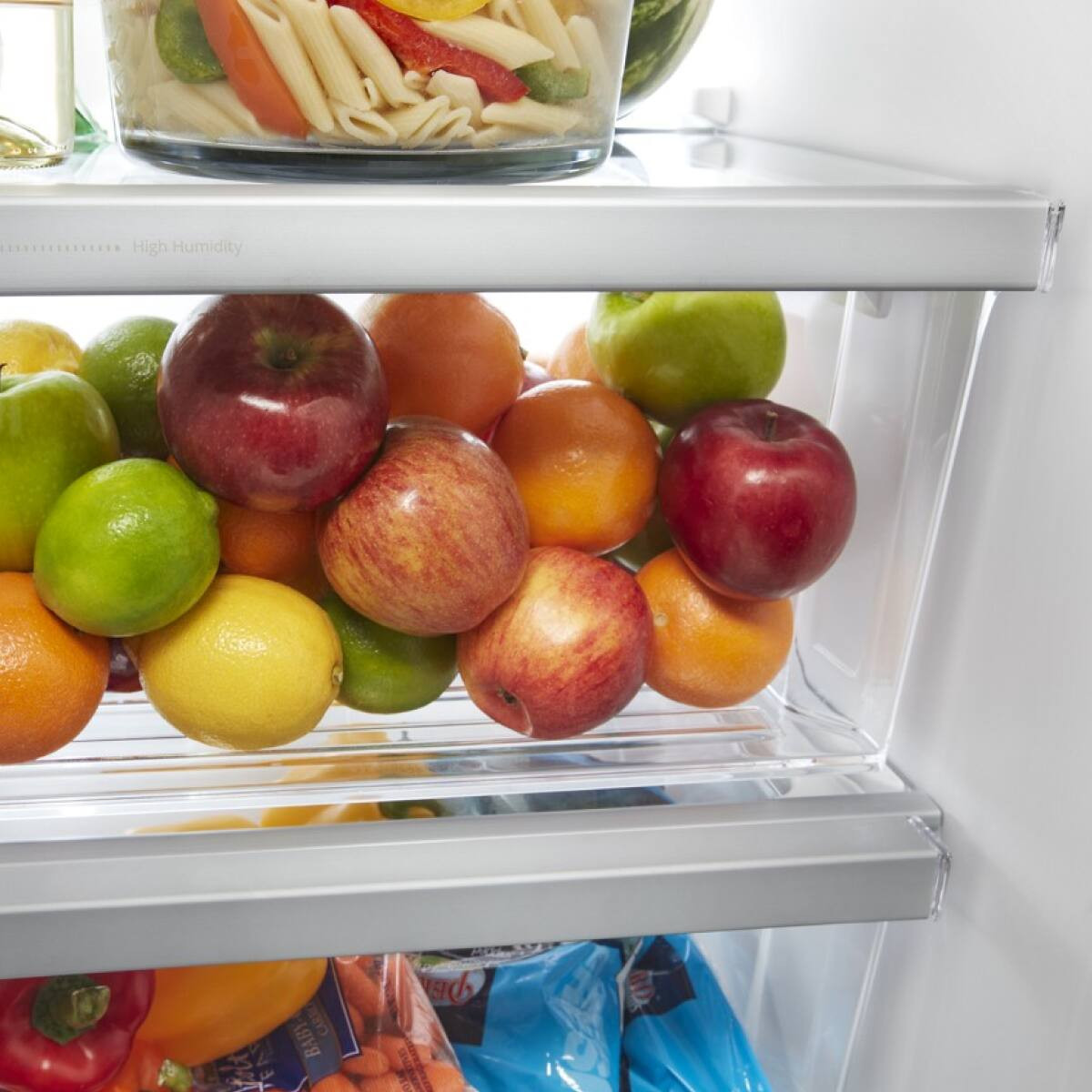 Whirlpool - 33-inch Wide Side-by-Side Refrigerator - 21 cu. ft. - Monochromatic Stainless Steel