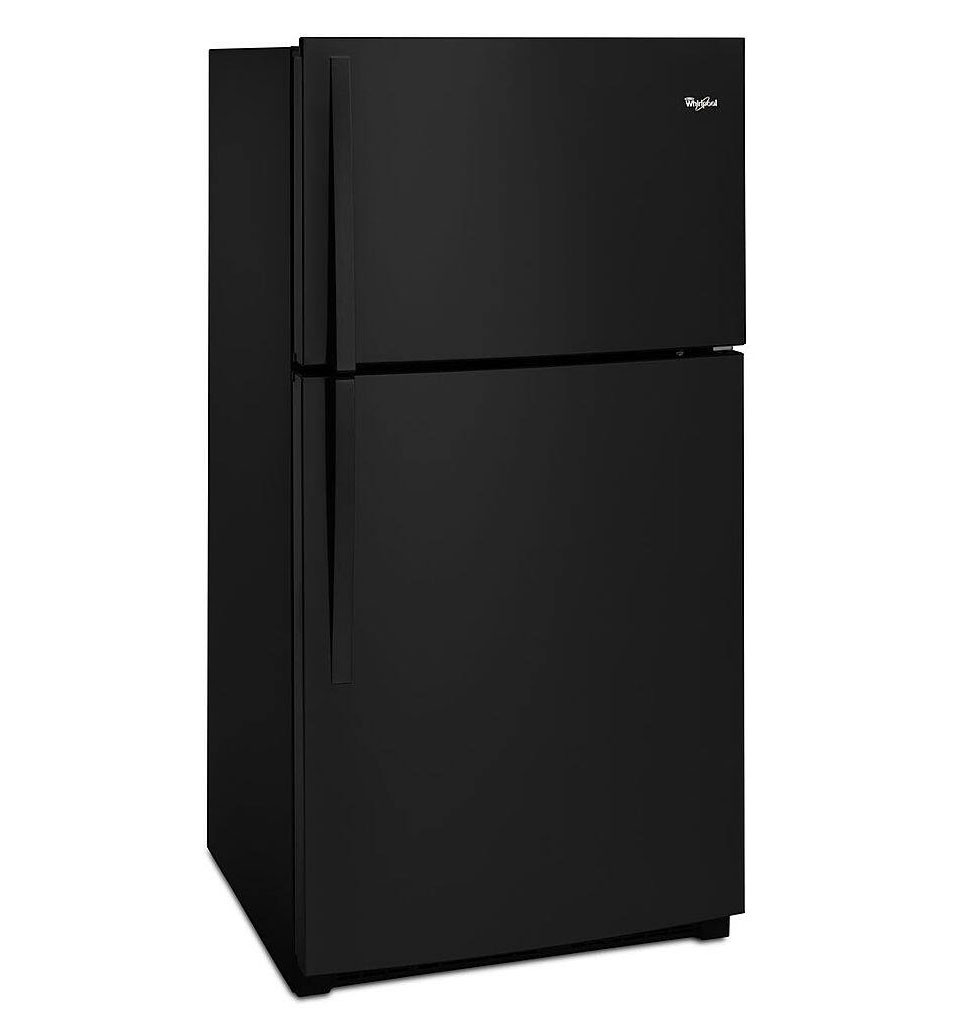 Whirlpool - 21.3 Cu. Ft. Top-Freezer Refrigerator - Black