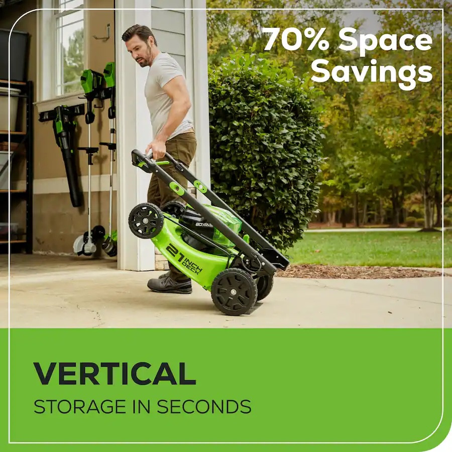 Greenworks - 80-Volt 21-Inch Self-Propelled Lawn Mower