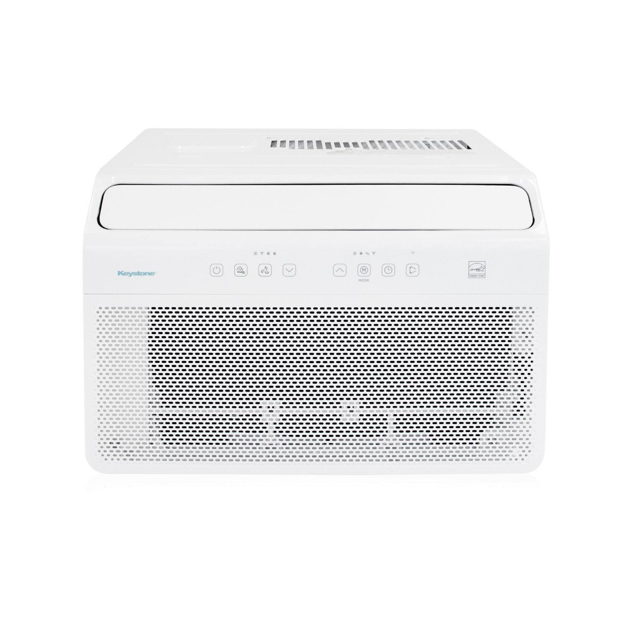 Keystone - 550 Sq. Ft 12,000 BTU Window Mounted Inverter Air Conditioner with 10,000 BTU Supplemental Heat Function - White