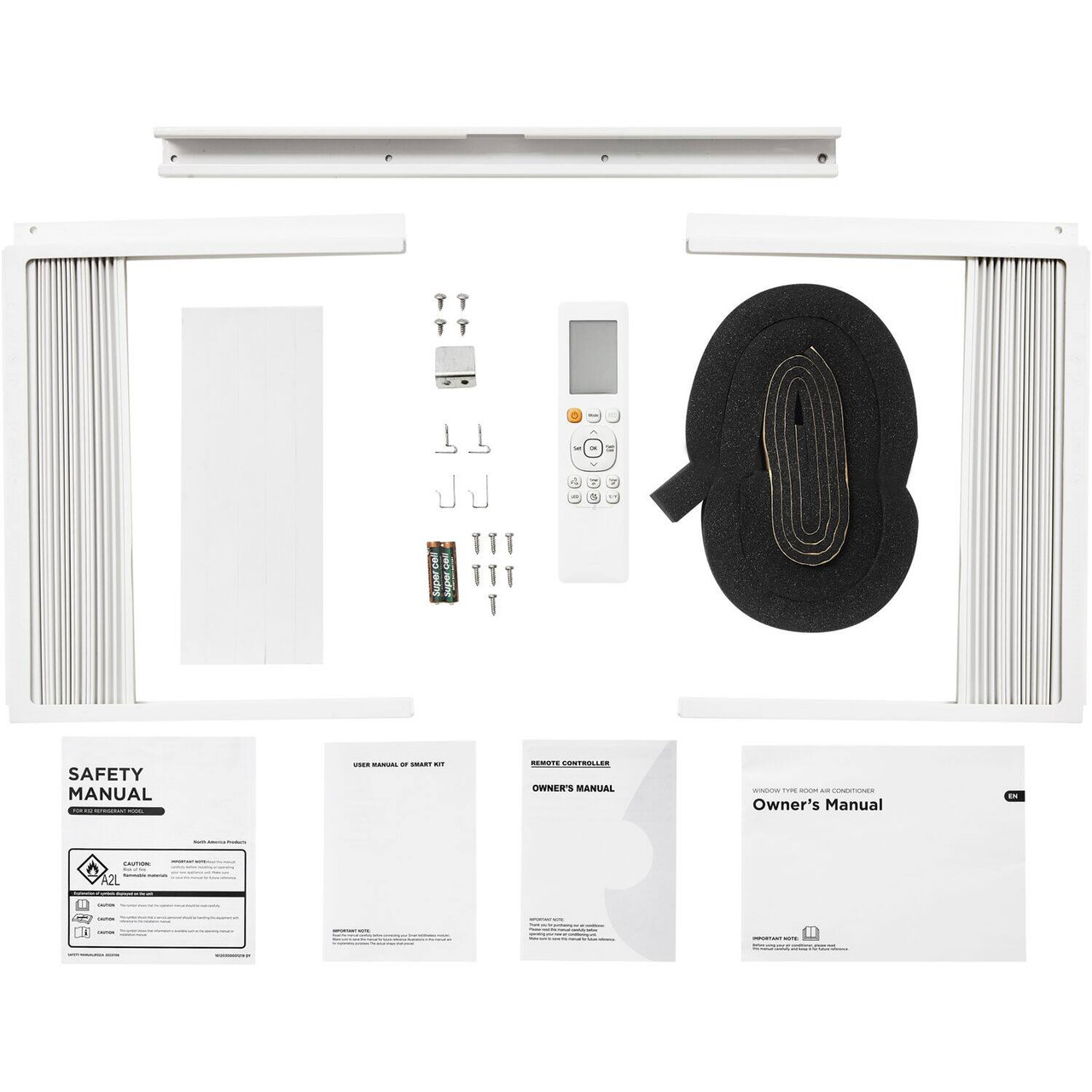 Keystone - 10,000 BTU 450 Sq. Ft Window Mounted Inverter Air Conditioner with Remote Control - White