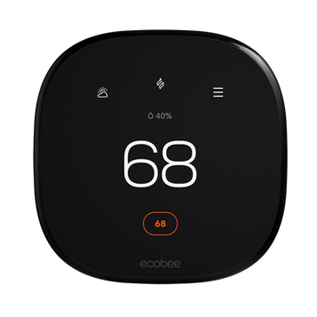 ecobee Smart Thermostat Enhanced set to 68° heat