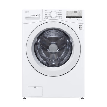 LG - 4.5 Cu. Ft. High Efficiency Stackable Front-Load Washer with 6Motion Technology - White LG - 4.5 Cu. Ft. High Efficiency Stackable Front-Load Washer with 6Motion Technology - White