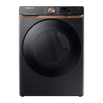 Samsung - 7.5 Cu. Ft. Stackable Smart Electric Dryer with Steam and Sensor Dry - Black Samsung - 7.5 Cu. Ft. Stackable Smart Electric Dryer with Steam and Sensor Dry - Black