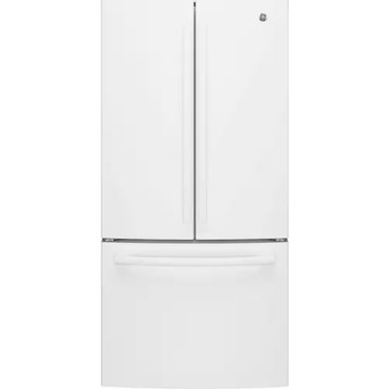 GE - 24.7 Cu. Ft. French Door Refrigerator with Internal Water Dispenser - High Gloss White
