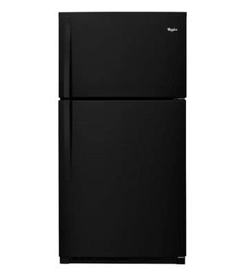 Whirlpool - 21.3 Cu. Ft. Top-Freezer Refrigerator - Black