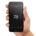 Hand holding phone with ecobee app