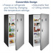 Insigna™ 17 Cu. Ft. Garage Ready Convertible Upright Freezer convertible design