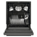 Front Control Built-In Plastic Tub Dishwasher with DishSense Sensor Technology -  Stainless Steel - washer open filled Front Control Built-In Plastic Tub Dishwasher with DishSense Sensor Technology -  Stainless Steel - washer open filled