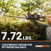 Cordless Hedge Trimmer weighs only 7.72lbs