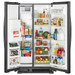 Whirlpool™ - 33-inch Wide Side-by-Side Refrigerator - 21 cu. ft. - Black