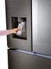 LG - Counter-Depth MAX 25.5 Cu. Ft. French Door-in-Door Smart Refrigerator with Mirror InstaView - Black Stainless Steel