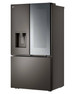 LG - Counter-Depth MAX 25.5 Cu. Ft. French Door-in-Door Smart Refrigerator with Mirror InstaView - Black Stainless Steel