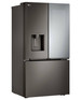 LG - Counter-Depth MAX 25.5 Cu. Ft. French Door-in-Door Smart Refrigerator with Mirror InstaView - Black Stainless Steel