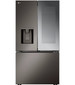 LG - Counter-Depth MAX 25.5 Cu. Ft. French Door-in-Door Smart Refrigerator with Mirror InstaView - Black Stainless Steel