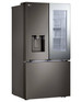 LG - Counter-Depth MAX 25.5 Cu. Ft. French Door-in-Door Smart Refrigerator with Mirror InstaView - Black Stainless Steel