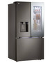 LG - Counter-Depth MAX 25.5 Cu. Ft. French Door-in-Door Smart Refrigerator with Mirror InstaView - Black Stainless Steel