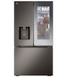 LG - Counter-Depth MAX 25.5 Cu. Ft. French Door-in-Door Smart Refrigerator with Mirror InstaView - Black Stainless Steel