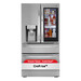 LG - 22.5 Cu. Ft. 4-Door French Door-in-Door Counter-Depth Smart Refrigerator with Craft Ice - Stainless Steel