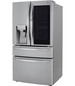 LG - 22.5 Cu. Ft. 4-Door French Door-in-Door Counter-Depth Smart Refrigerator with Craft Ice - Stainless Steel