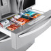 LG - 22.5 Cu. Ft. 4-Door French Door-in-Door Counter-Depth Smart Refrigerator with Craft Ice - Stainless Steel