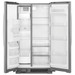 Whirlpool - 33-inch Wide Side-by-Side Refrigerator - 21 cu. ft. - Monochromatic Stainless Steel