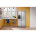 GE - 25.3 Cu. Ft. Side-by-Side Refrigerator with External Ice & Water Dispenser - Stainless Steel.