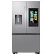 Samsung - 25 cu. ft. 3-Door French Door Counter Depth Smart Refrigerator with Family Hub - Stainless Steel