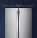 GE - 24.7 Cu. Ft. French Door Refrigerator with Internal Water Dispenser - Stainless Steel