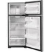 GE - 17.5 Cu. Ft. Top-Freezer Refrigerator with LED Interior Lighting - Stainless Steel