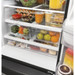 GE - 24.7 Cu. Ft. French Door Refrigerator with Internal Water Dispenser - High Gloss Black