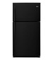 Whirlpool - 21.3 Cu. Ft. Top-Freezer Refrigerator - Black