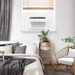 Keystone - 550 Sq. Ft 12,000 BTU Window Mounted Inverter Air Conditioner with 10,000 BTU Supplemental Heat Function - White