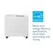 Insignia™ - 2,000 Sq. Ft. 35-Pint Portable Dehumidifier with 4.86 qt Bucket Capacity and ENERGY STAR Certification - White