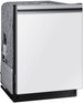 Samsung - 24" Bespoke AutoRelease Dry Smart Built-In Stainless Steel Tub Dishwasher with 3rd Rack, StormWash, 46 dBA - White Glass