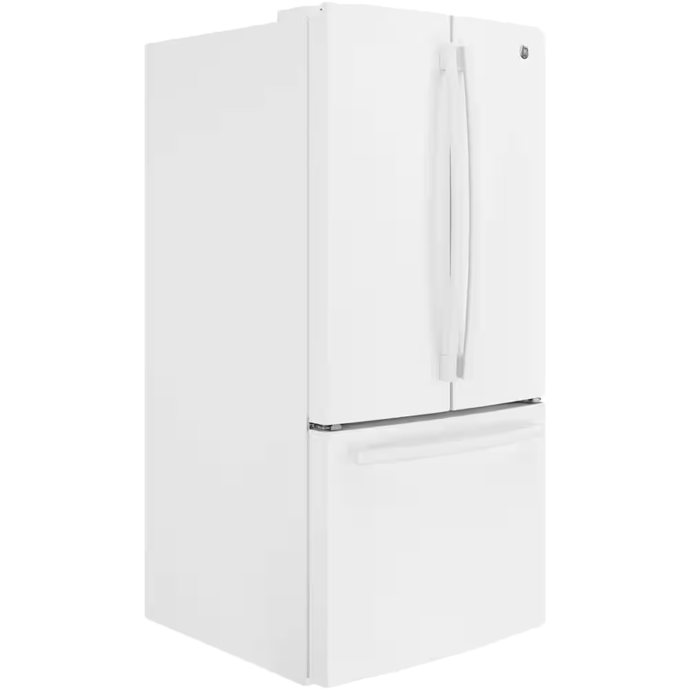 GE - 24.7 Cu. Ft. French Door Refrigerator with Internal Water Dispenser - High Gloss White