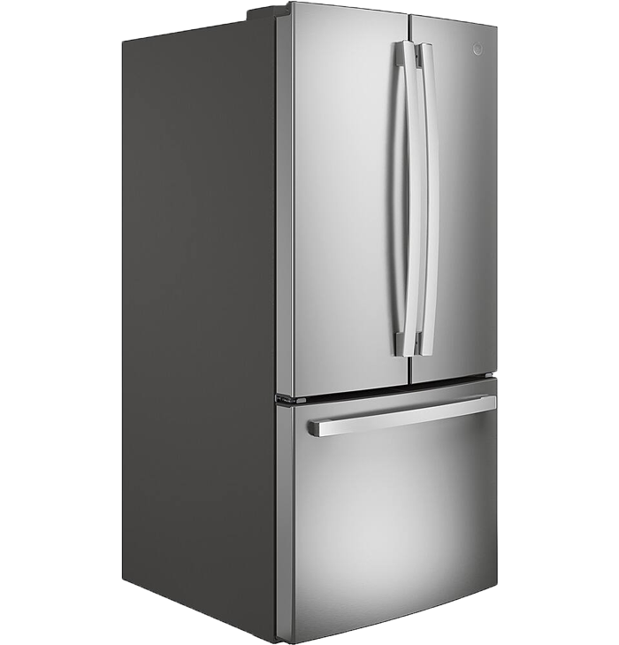 GE - 24.7 Cu. Ft. French Door Refrigerator with Internal Water Dispenser - Stainless Steel