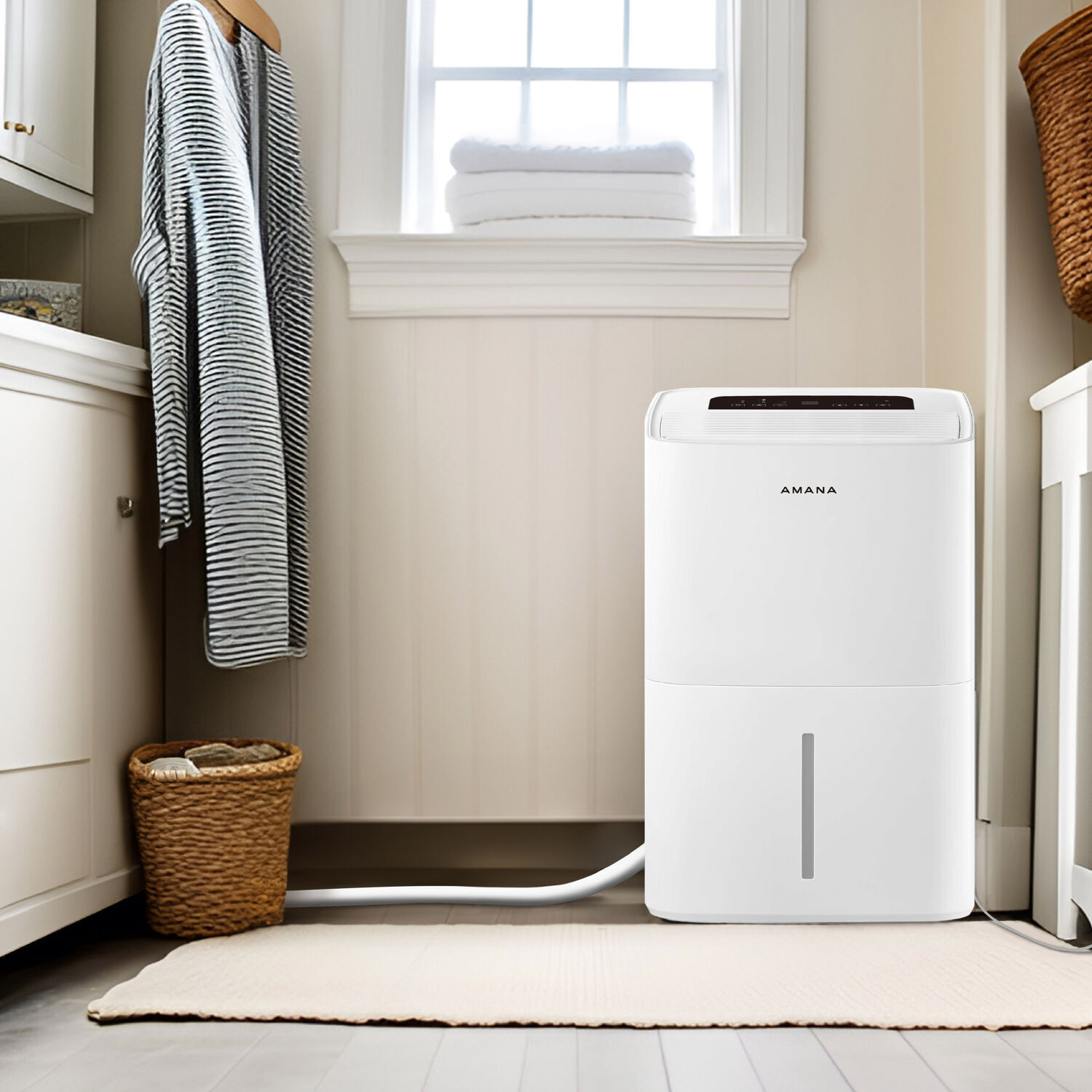 dehumidifier in laundry room
