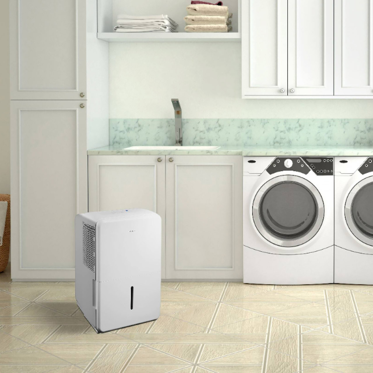 dehumidifier in laundry room