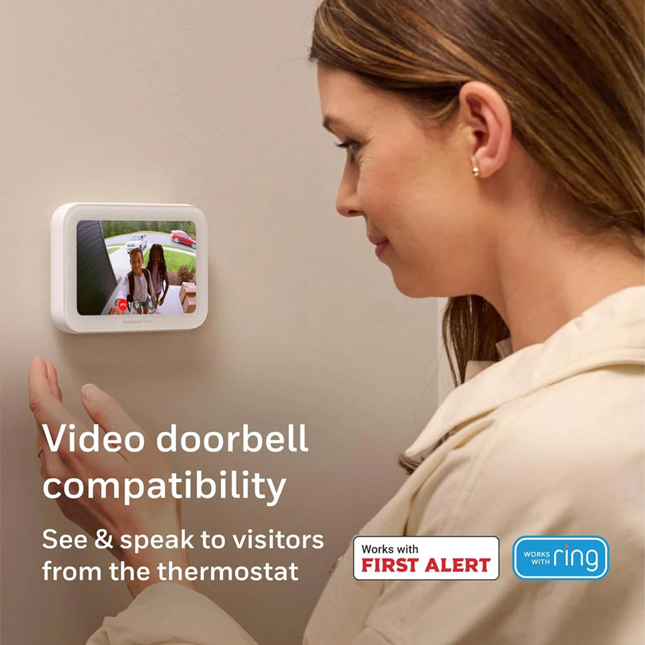 thermostat on wall in hallway