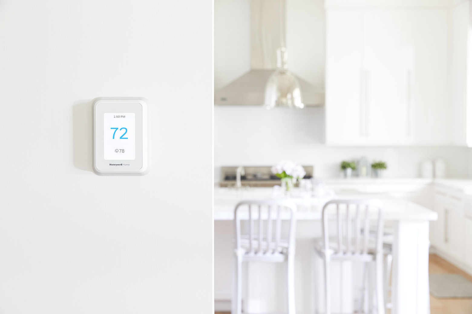 thermostat on wall